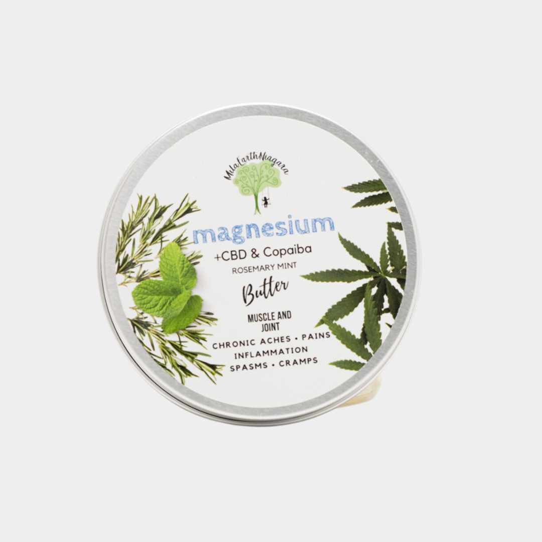 Natural Magnesium Body Butter with CBD (3oz)