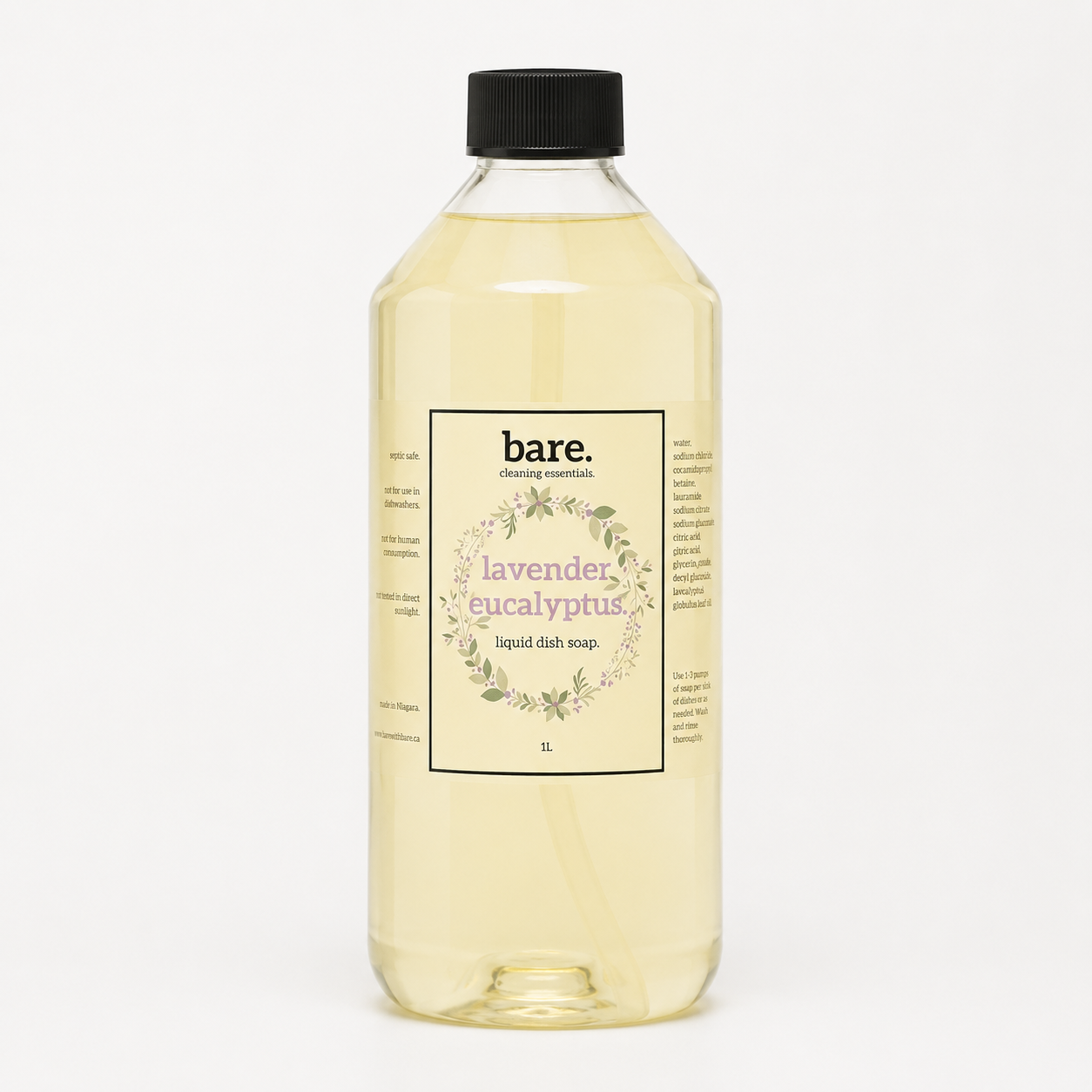 Lavender Eucalyptus Dish Soap (1L) - No pump
