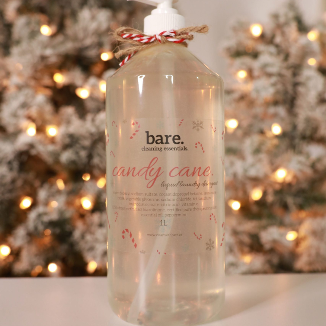 Holiday Candy Cane Liquid Laundry Detergent (1L)