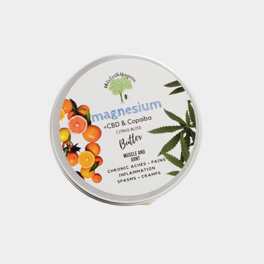 Natural Magnesium Body Butter with CBD (3oz)