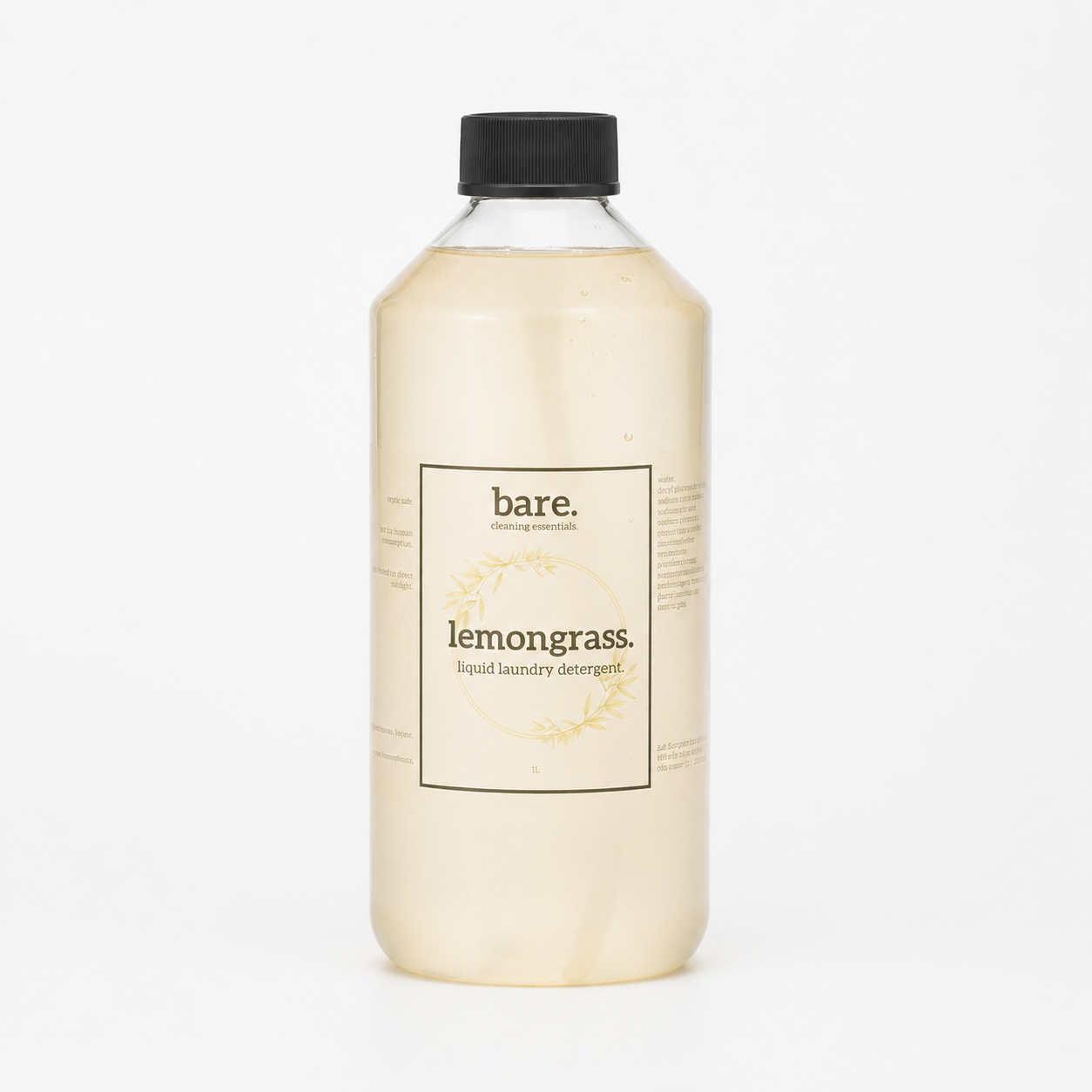 Lemongrass Natural Liquid Laundry Detergent (1L) - No Pump